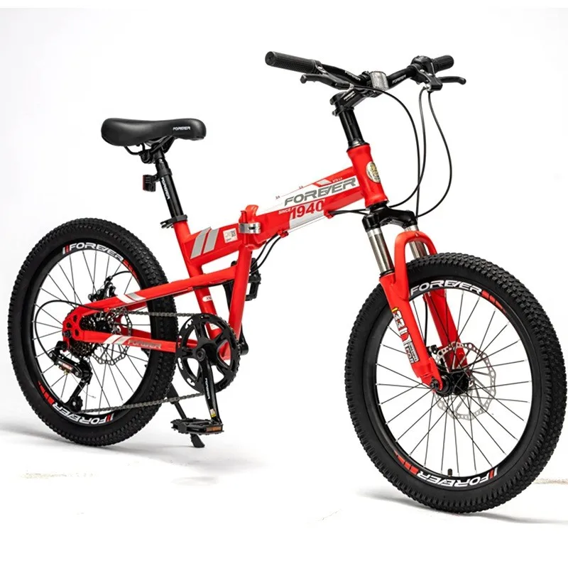 AliExpress SKIG-Folding Mountain Bike for Youth Students, Male and Female Bike, Camping Home Bicycle, Foldable