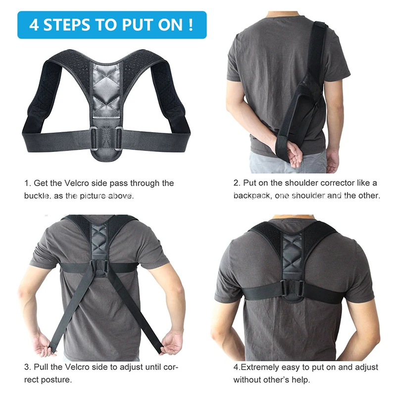 Back Posture Corrector For Adults Back Support Shoulder And Waist Support Health Support Hunchback Corset Back Strap