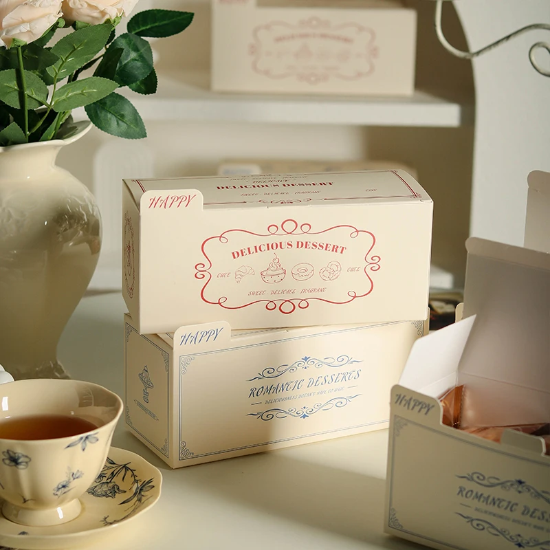 Handmade Baking Pastry Packaging Box Snowflake Crisp Toffee Handmade Biscuit Cookie Glutinous Rice Cake Western Pastries