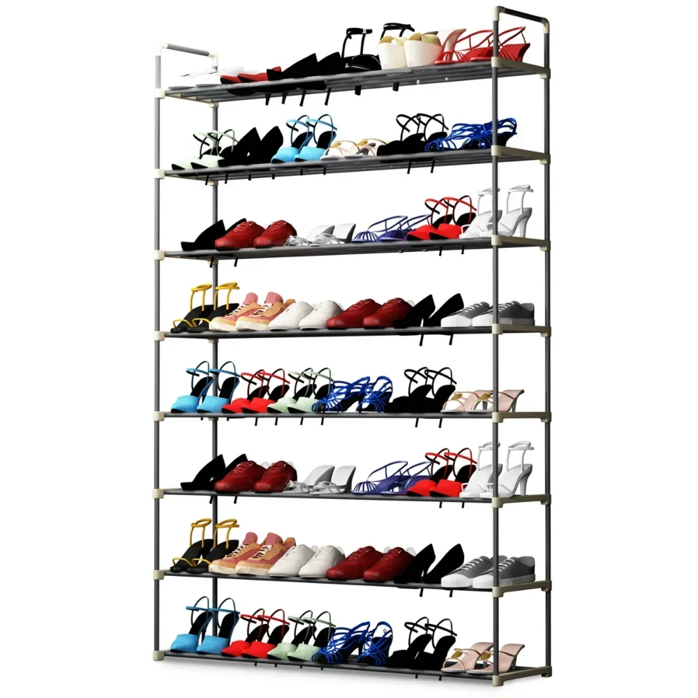 

Somerset Home 8-Tier Shoe Rack – 48 Pair Storage Organizer for Shoes Hanger