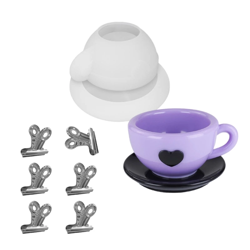 Resin Craft Molds Epoxy Resin Molds Handmade Craft Supplies Suitable for Teacup Holders and Artistic Creation