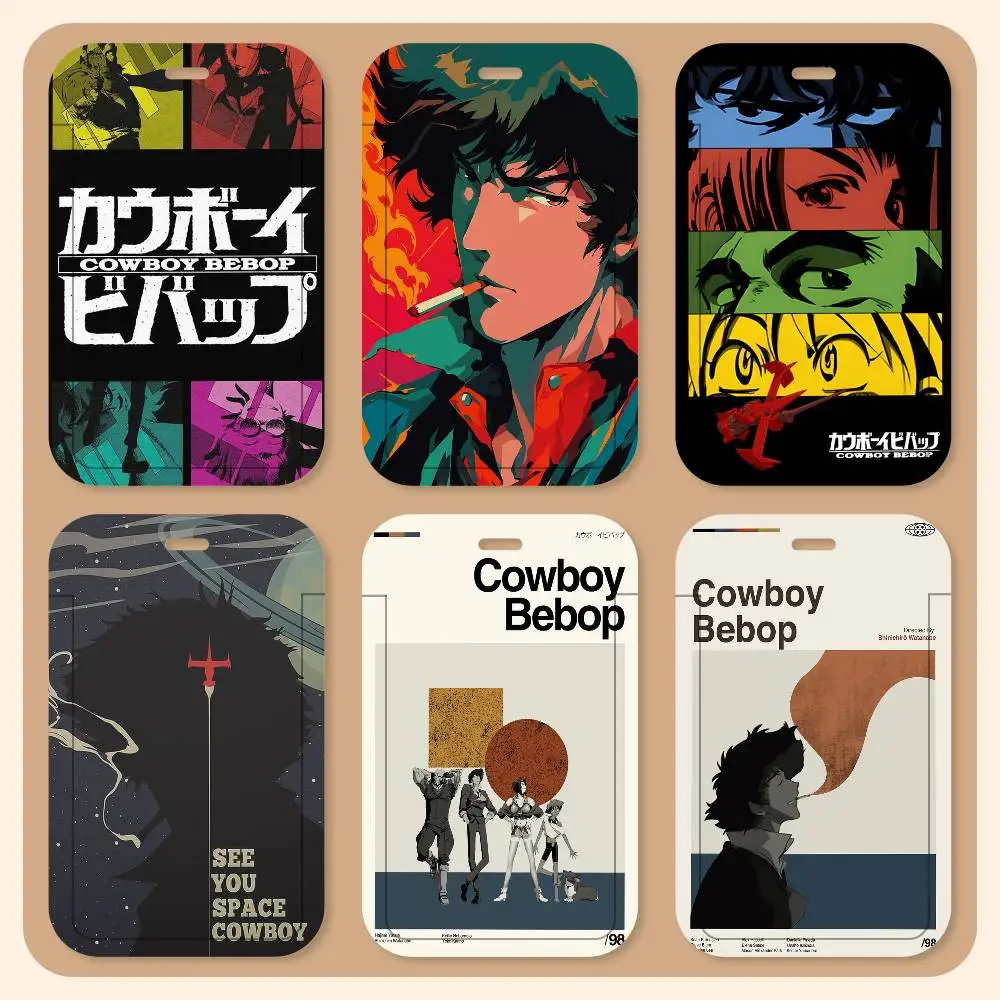Anime Cowboy Bebop Lanyard Card Holders Student ID Card Holders Neckband Card Holders Access Control Accessories Gifts