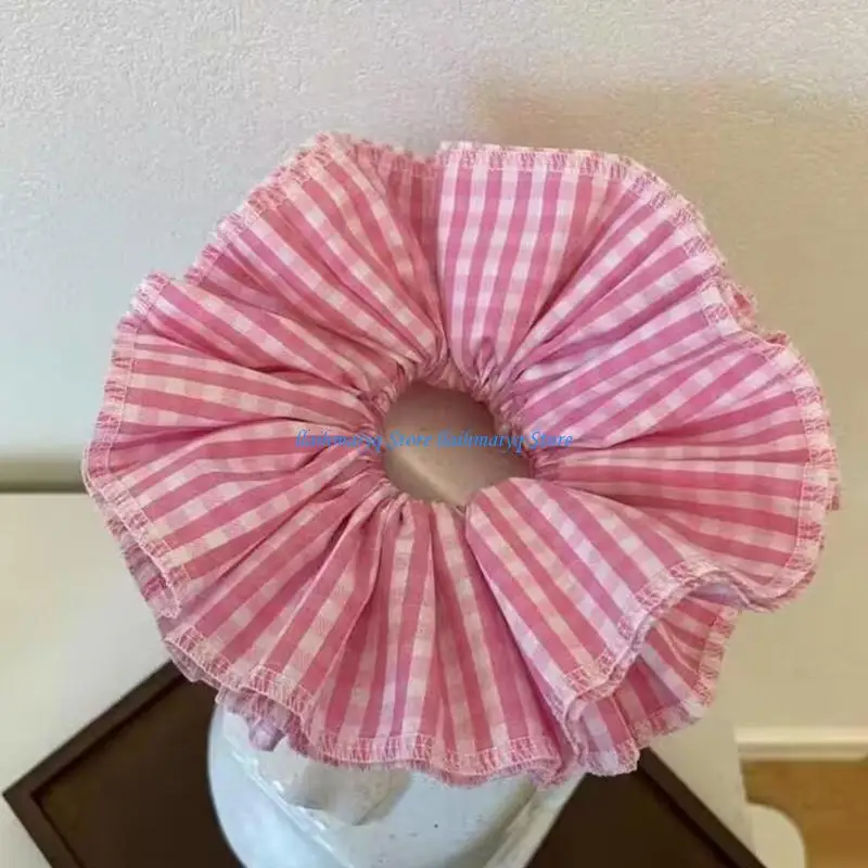 

573B многослойные резинки для волос с кружевной отделкой, большие эластичные веревки для волос, мягкие веревки для волос, для