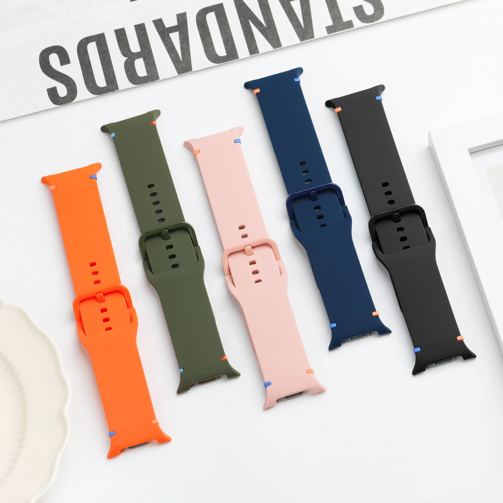 Capa + vidro + pulseira para samsung galaxy watch 8 44mm 40mm 1:1 pulseira esportiva oficial blet correa pulseira + capa galaxy watch8 cinta