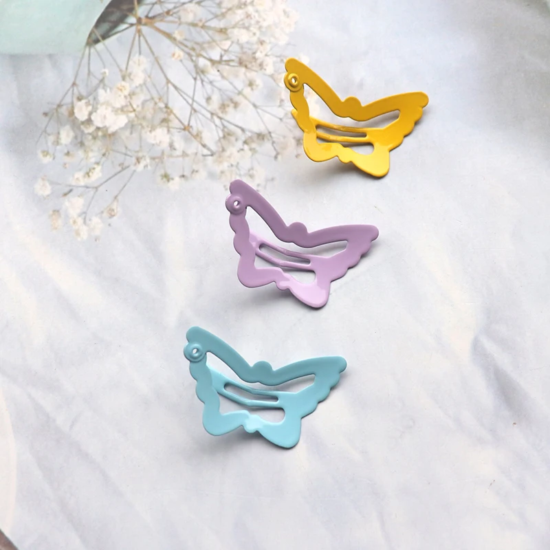 20/30/50Pcs Colorful Butterfly Hair Pins Snap Hair Clips For Baby Girls Hairpins Sweet Headwear Kid Fashion Hair Accessories