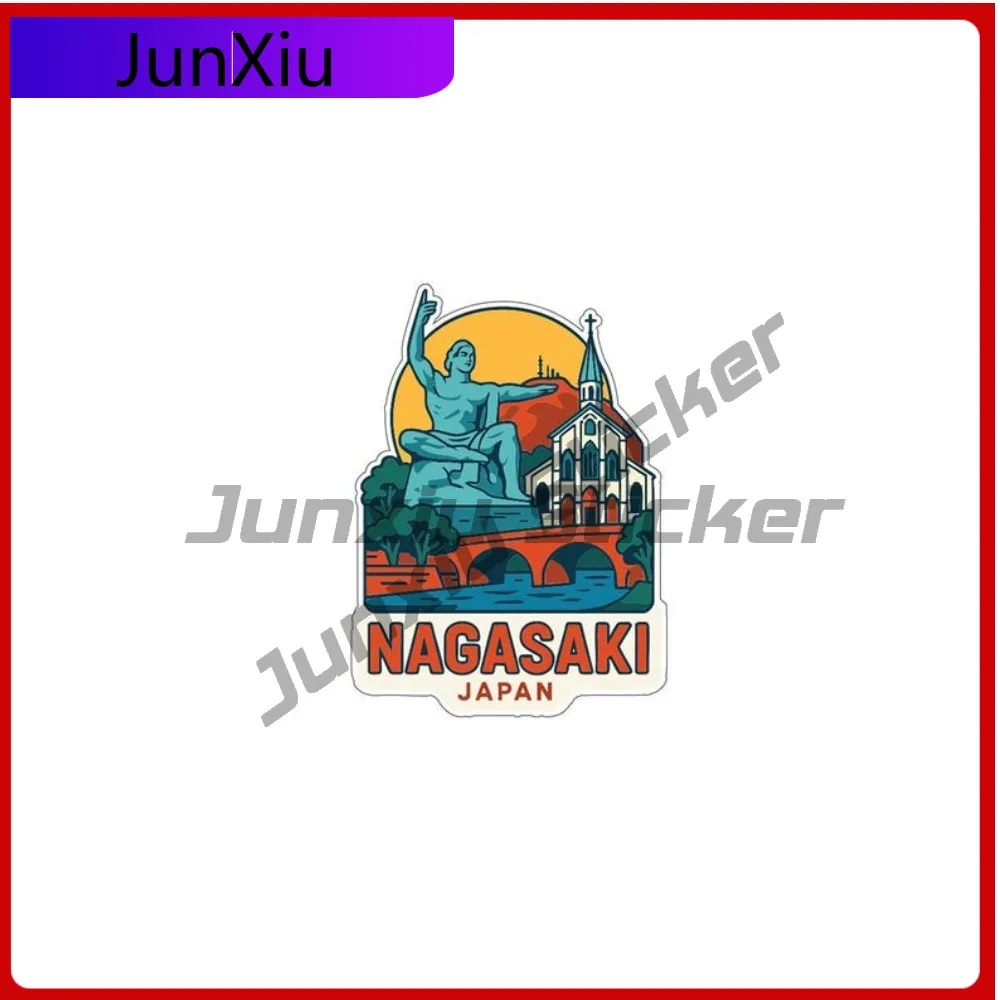 

Nagasaki Japan City Sticker Exterior Decoration Vinyl Decal Stickers For Bumper Truck Phone Pickup Camper Waterproof Pvc Decals