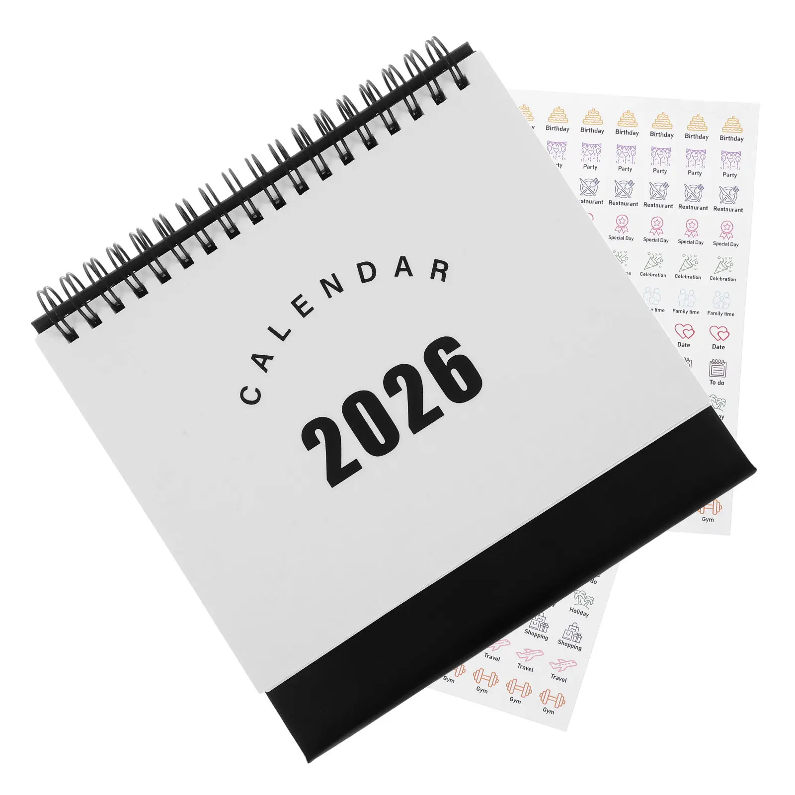 

Mini Desk Calendar 2026 Standing Flip Calendar from 2025 to December 2026 Small Desktop Planner Thick Paper Portable Office Home