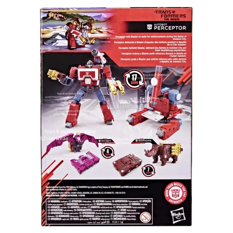 Em estoque hasbro transformadores estúdio série mtmte coleção autobot perceptor 11.5cm classe deluxe anime figura de ação modelo brinquedos