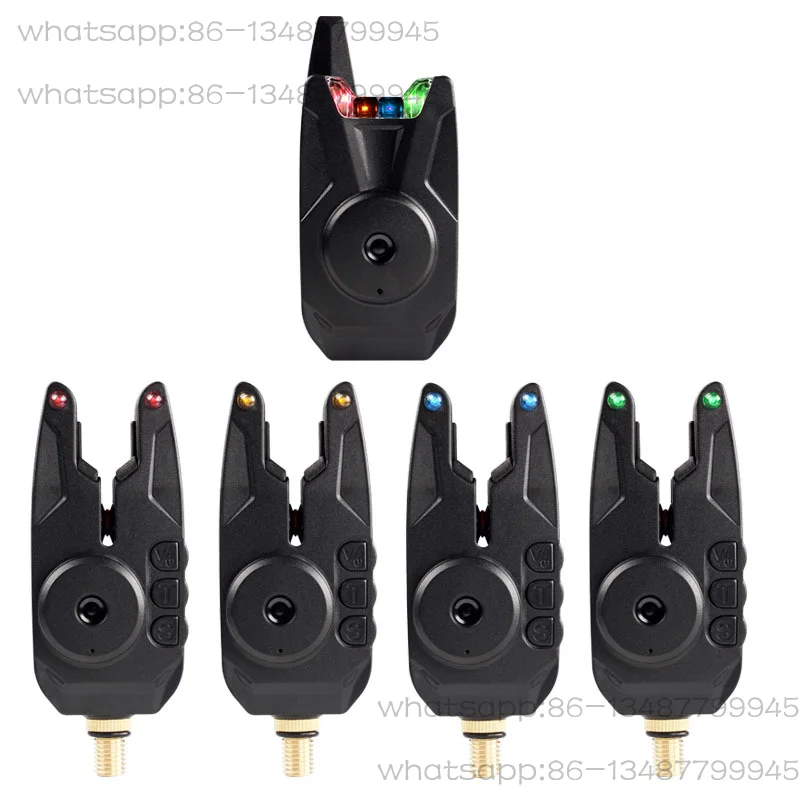 New JY-80 1+4 Carp Fishing Alarm Set Waterproof Fishing Wireless Bite Alarms Indicator Carp Fishing Tackle