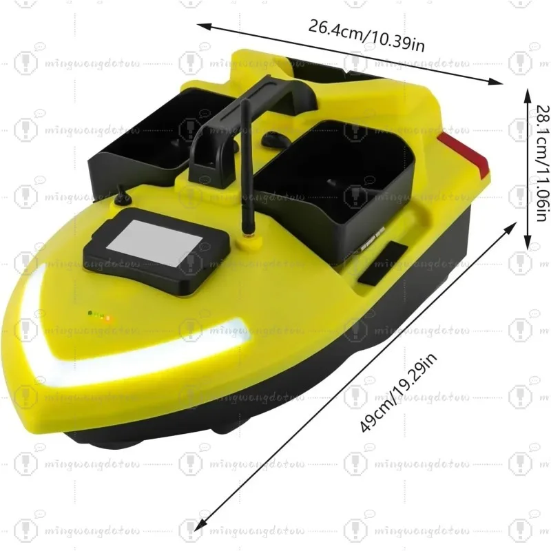 Remote Control Fishing Bait Boat, Dual Motors, 500m Long Distance Remote Control, Fishing Bait Delivery Boat