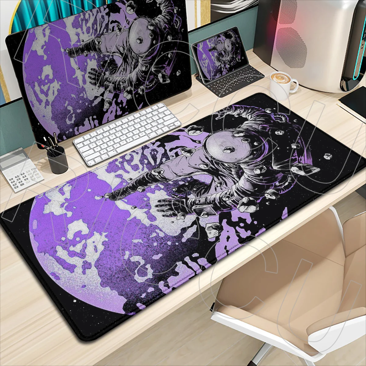 HD printing XXL Universe Mouse Pad Rug Gaming Astronaut Keyboard Space XXL esports Desk mat Computer 400x900mm Mousepad Carpet