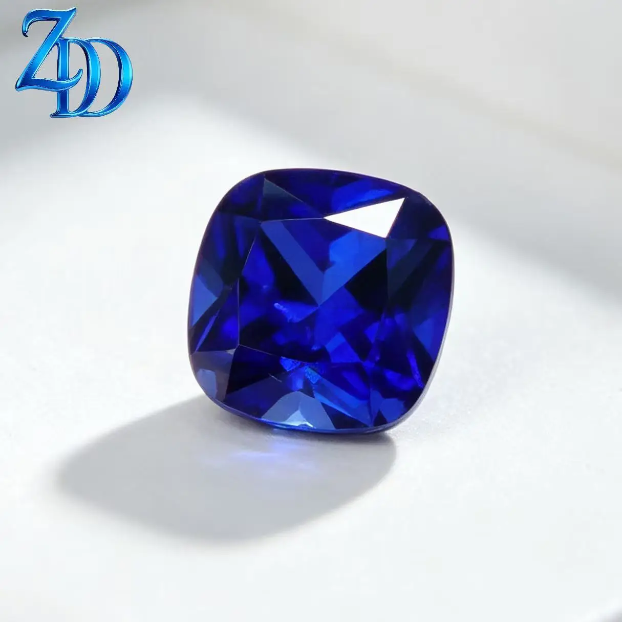 

High Quality Lab Grown Sapphire Cushion Shape Royal Blue Color Synthetic Gemstone for Charm Jewelry Making Selectable AGL