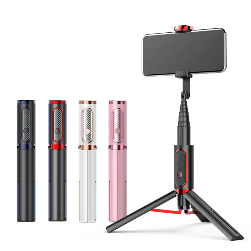 

Wireless Bluetooth compatible Selfie Stick Extendable Monopod Remote Control Gimbal Stick Tripod For iPhone 14 Xiaomi 13 Huawei