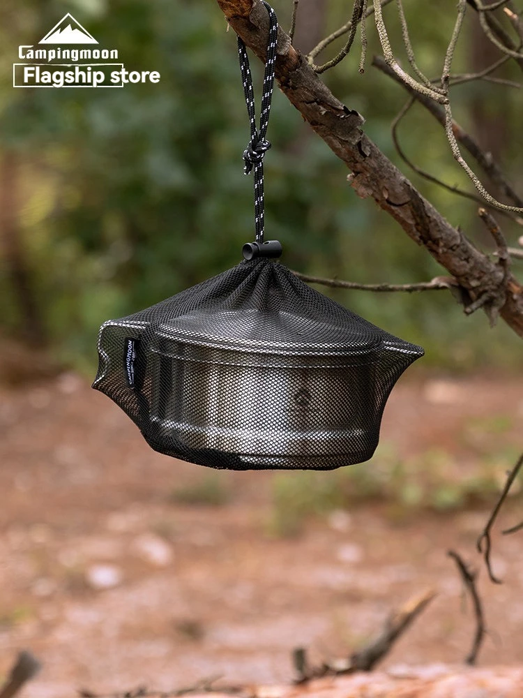 CAMPINGMOON Hiking lightweight pot set for outdoor camping, boiling water, cooking, camping kitchen utensils, snow pot S371
