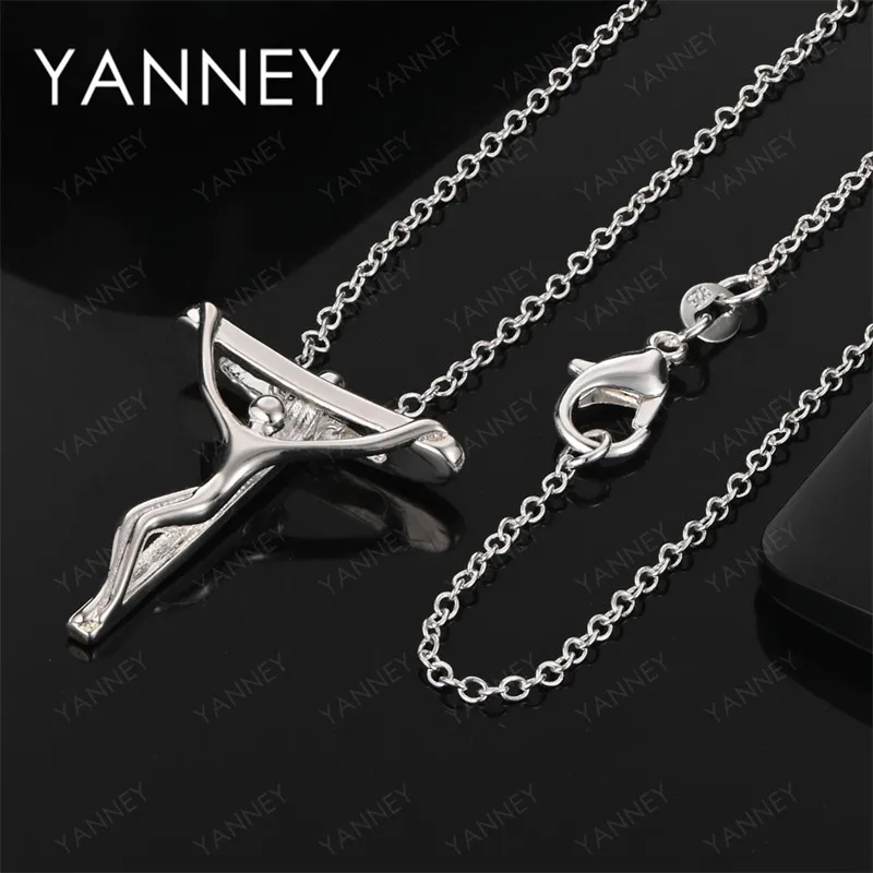 

925 Sterling Silver 16-30 Inch Exquisite Human Shape Necklace Women Wedding Luxury Elegant Gift Fashion Party