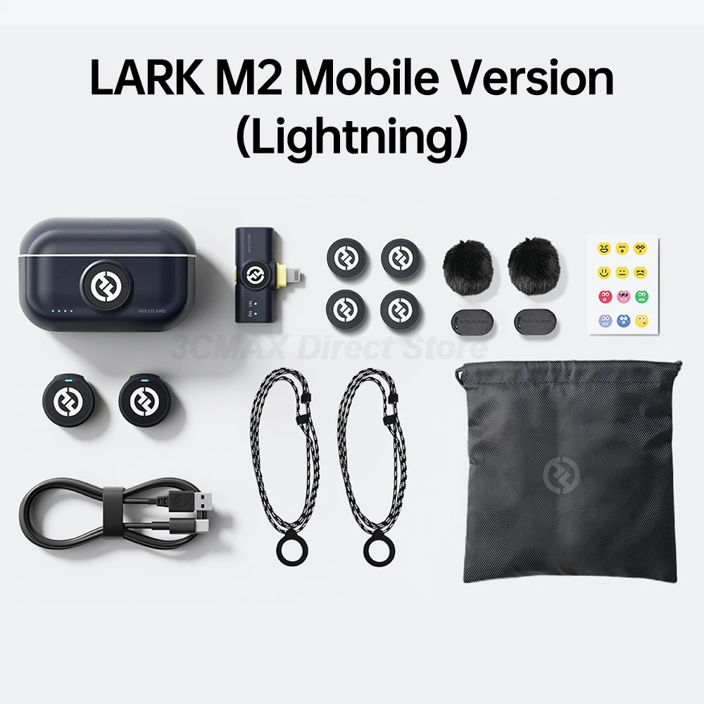 Hollyland Lark M2 ワイヤレスラベリアマイク iPhone カメラ用 300
