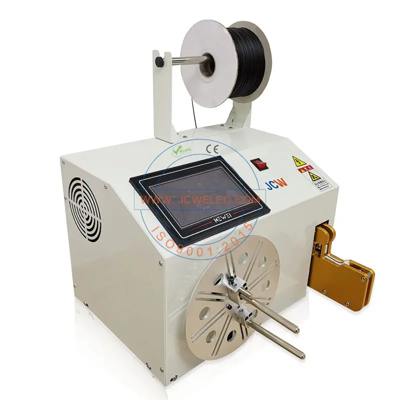 JCW-WB01 China Factory Supply Wire Spool Winding Machine Automatic Cable Winding Tying Machine