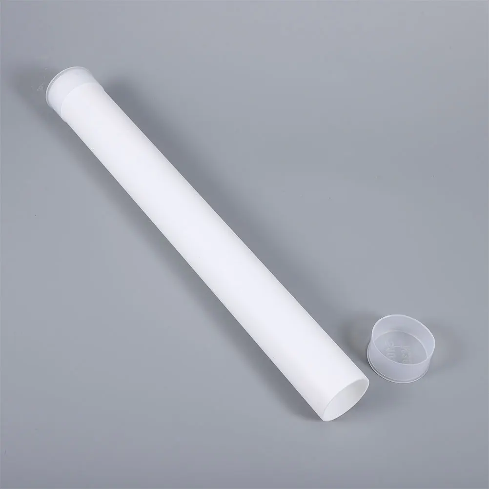 4 Pcs Straight Tube Container Cardboard Tubes Thing Fishing Rod for Travel Bead Storage Clear Poster
