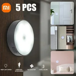 Xiaomi luz noturna led com sensor de movimento pir recarregável usb armário de cozinha lâmpada noturna para decoração de quarto