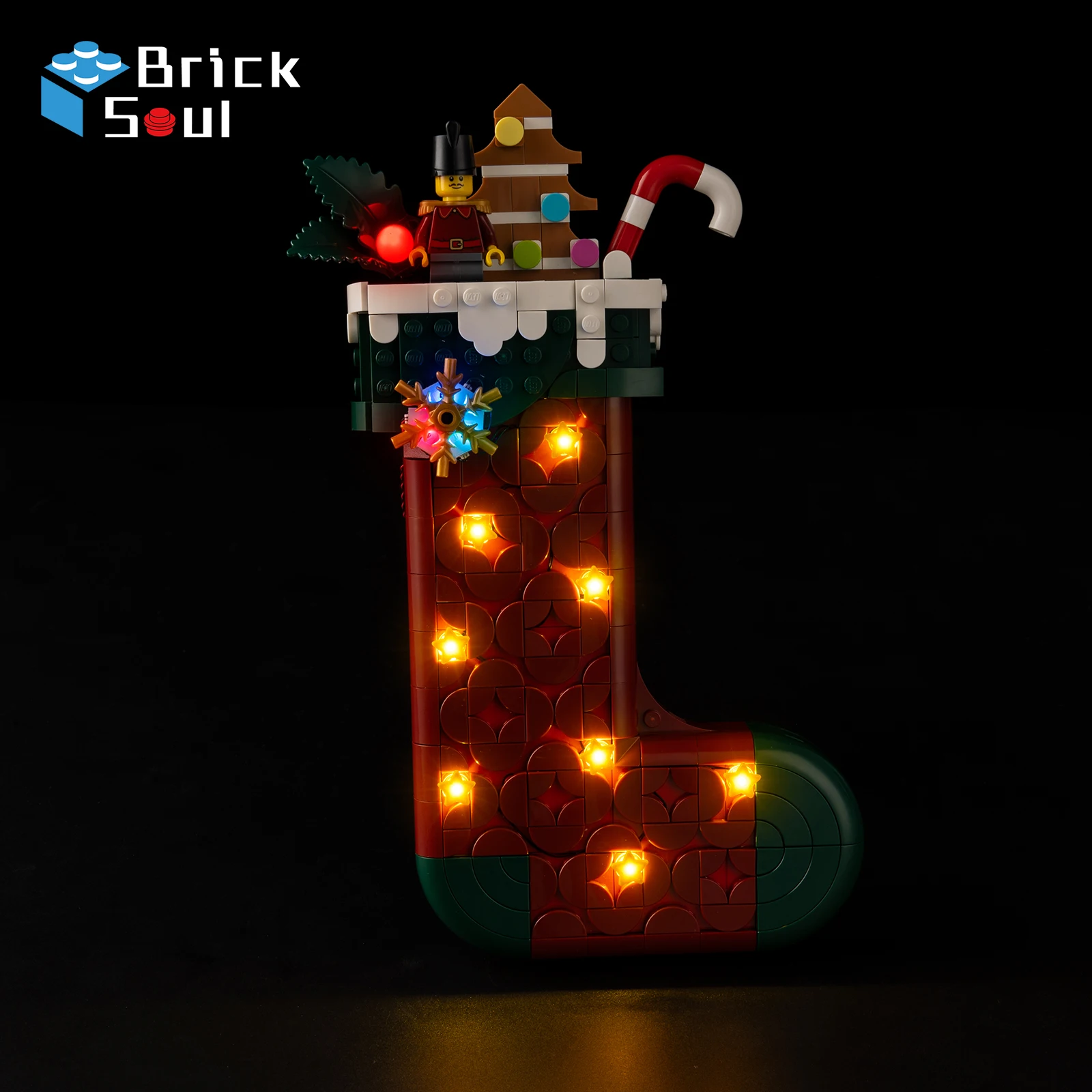 LED Light Kit for LEGO Christmas Stocking 40958 Building Blocks