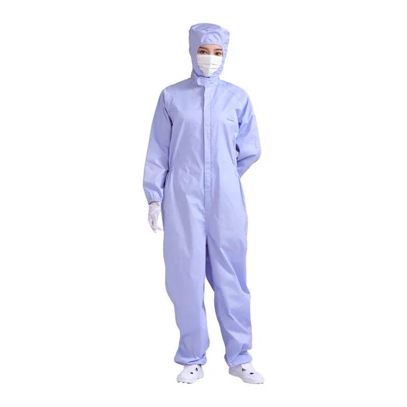 Acid and Alkali Resistant Anti-Static Medical Laboratory Uniform Polyester Cotton One-Piece Chemical Working Clothes Overalls