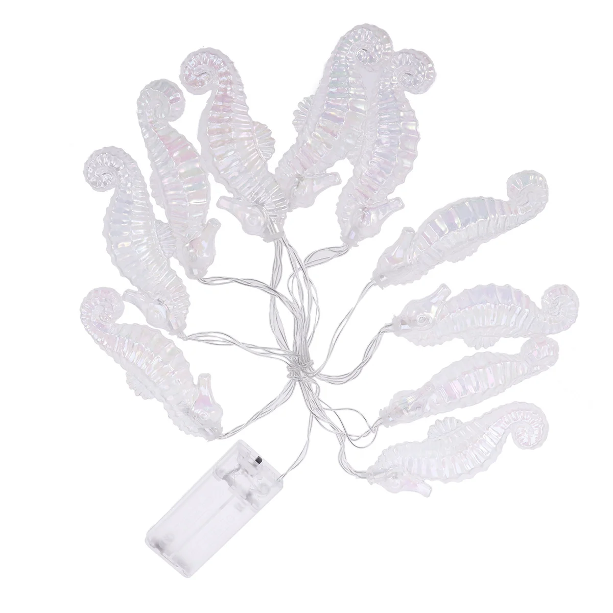 

10 Lights Seahorse Shape LED Strip Powered Colorful Light Safe Decoration Party Garden Outdoor String Lights