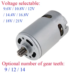 RS-550 DC Gear Motor 9.6V 12V 14.4V 16.8V 18V 21V For Makita For DeWalt For Bosch For Milwaukee Electric Drill Screwdriver