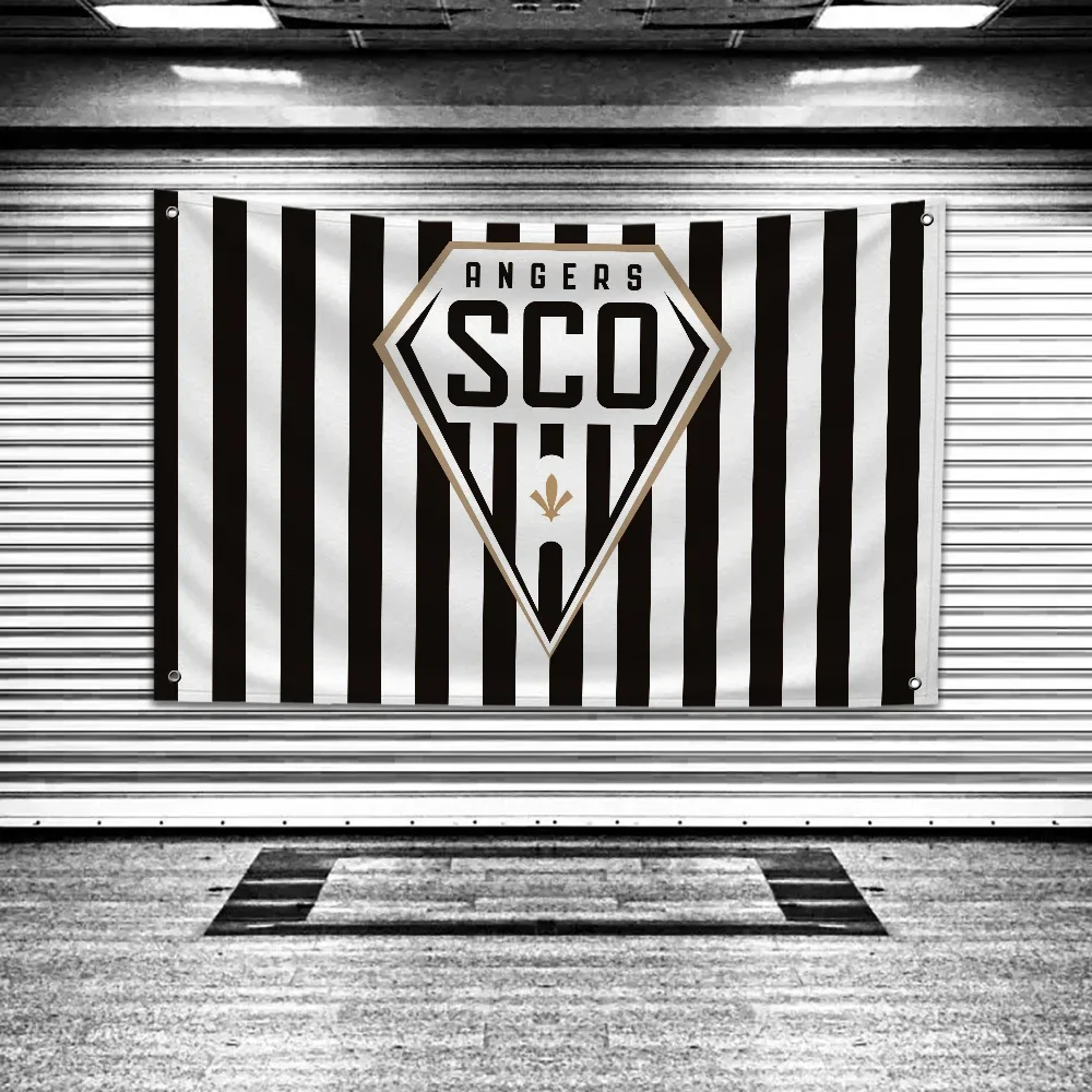 Funny Soccer Fan Banner Polyester Outdoor Garage Wall Decor Sports Room Enhance spatial aesthetics without flagpole Quick Setup