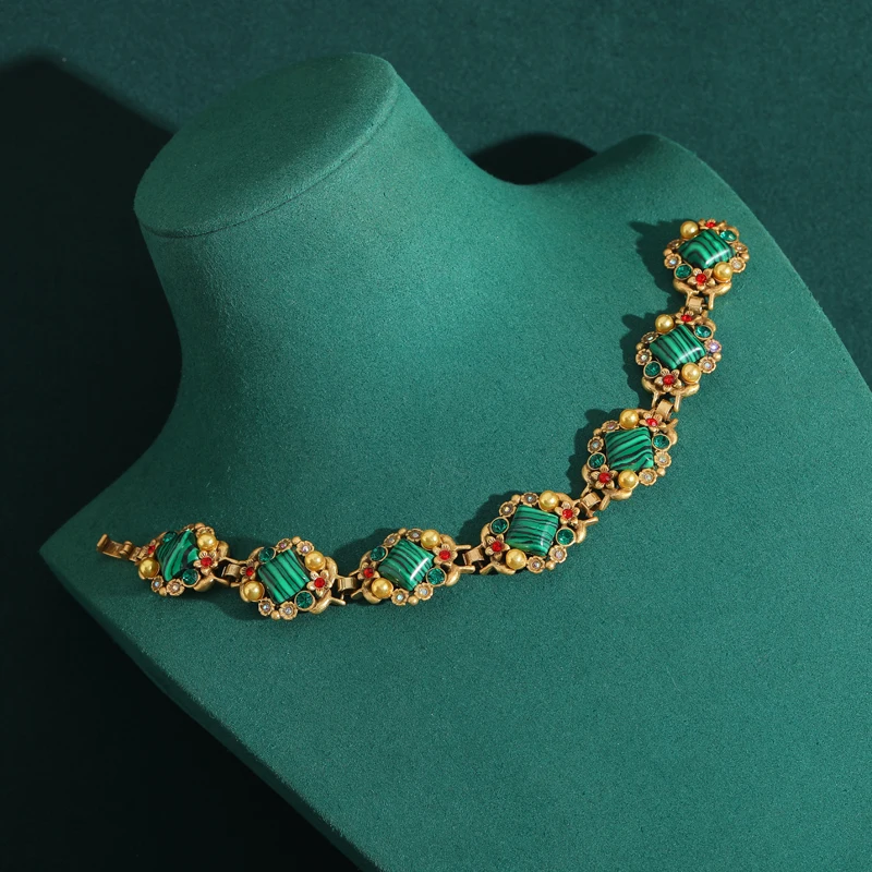 กำไลข้อมือหินมาลาไคต์ธรรมชาติส - Women'S Accessories Trends 2026 บทวิจารณ์และราคา