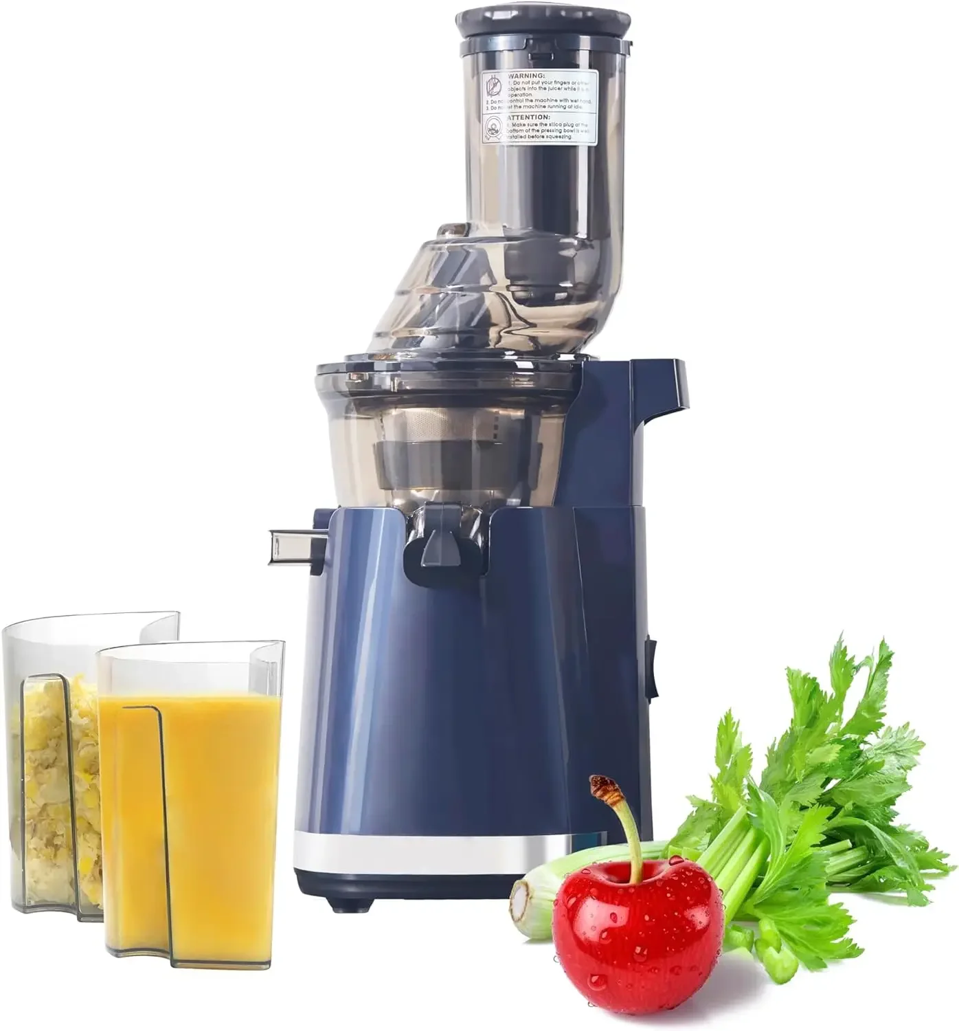 

Masticating Juicer,Cold Press Juicer Machines,Slow Juicer Extractor Juicer Cold Pressed for Vegetable and Fruit Easy to Clean 2