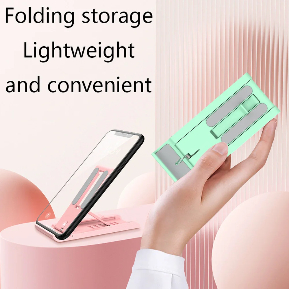 TULONG New Folding Mobile Phone Bracket Live Desktop Lazy Tablet Bracket Multi-angle Adjustable Mobile Phone Bracket  Phone Grip