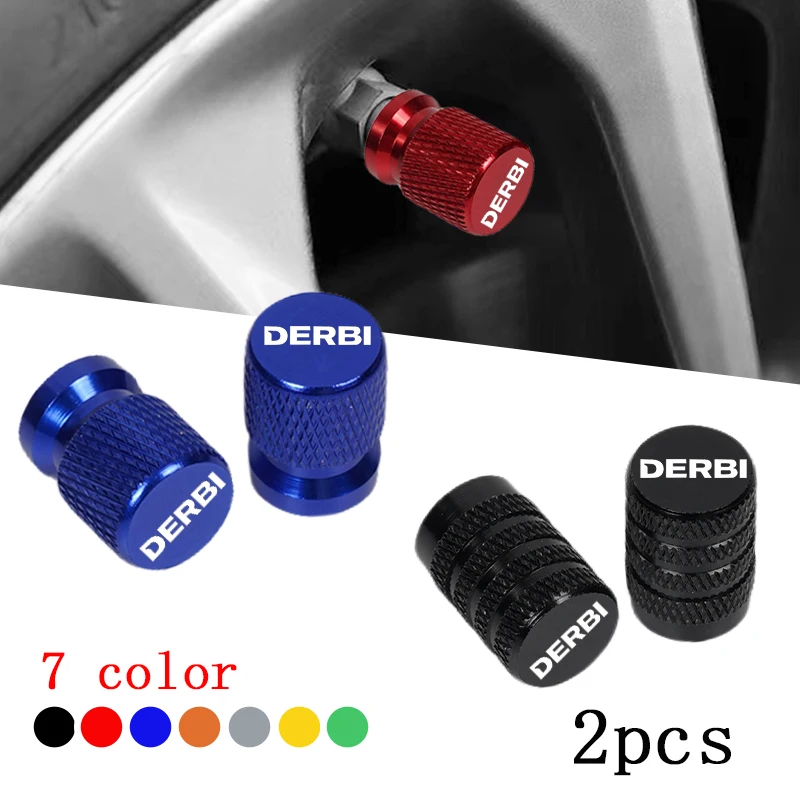 

For DERBI DERBI VARIANT SPORT R Accessories 2pcs Motorcycle CNC Aluminum Tire Valve Air Port Stem Cover Caps