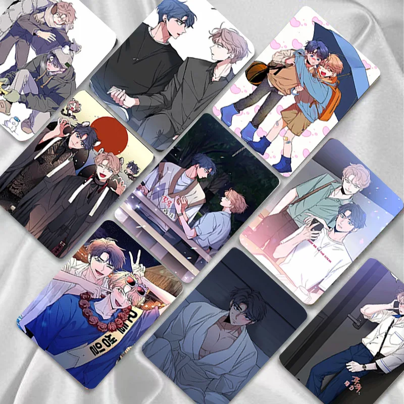 55 Pcs/Set Korean Manwha Laser Lomo Card Lee Joobin, Choi Ilkyung Cartoon Characters HD Photo Card Cosplay Gift