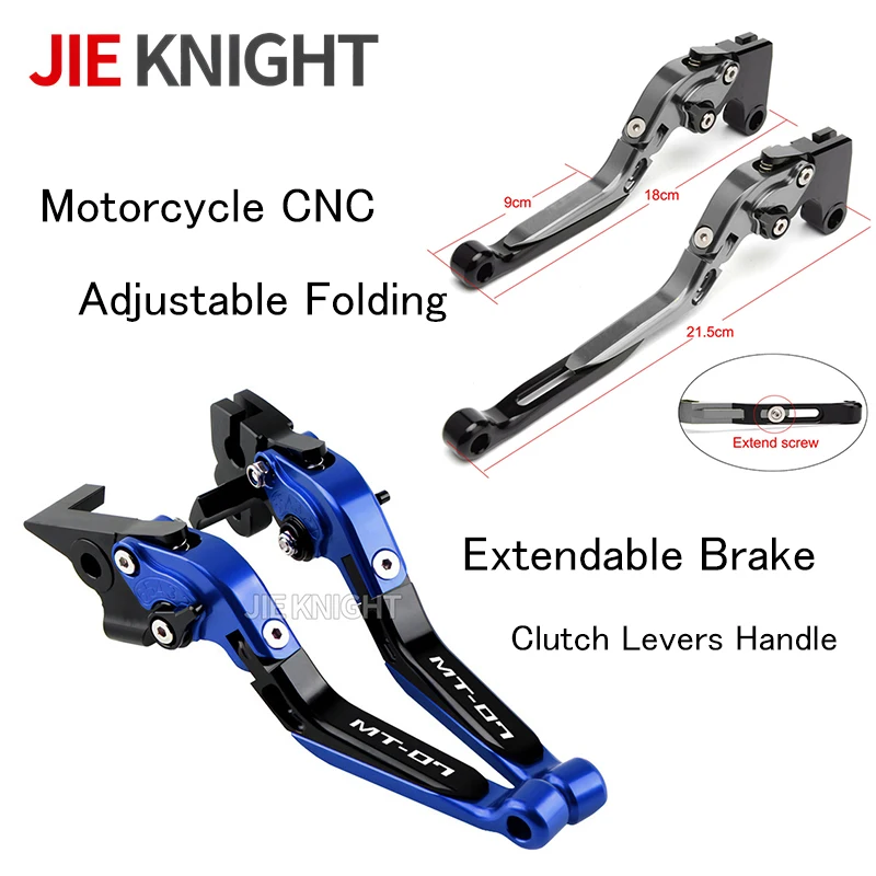 

For Yamaha MT-07 FZ-07 MT 07 FZ07 MT07 FZ 07 2014-2023 Motorcycle CNC Adjustable Folding Extendable Brake Clutch Levers Handle