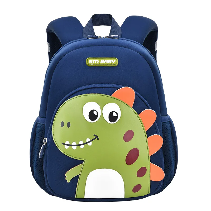 Kindergarten Schoolbag Cartoon Cute Dinosaur Schoolbag Anti-lost Boy and Girl Diving Ingredients Packet