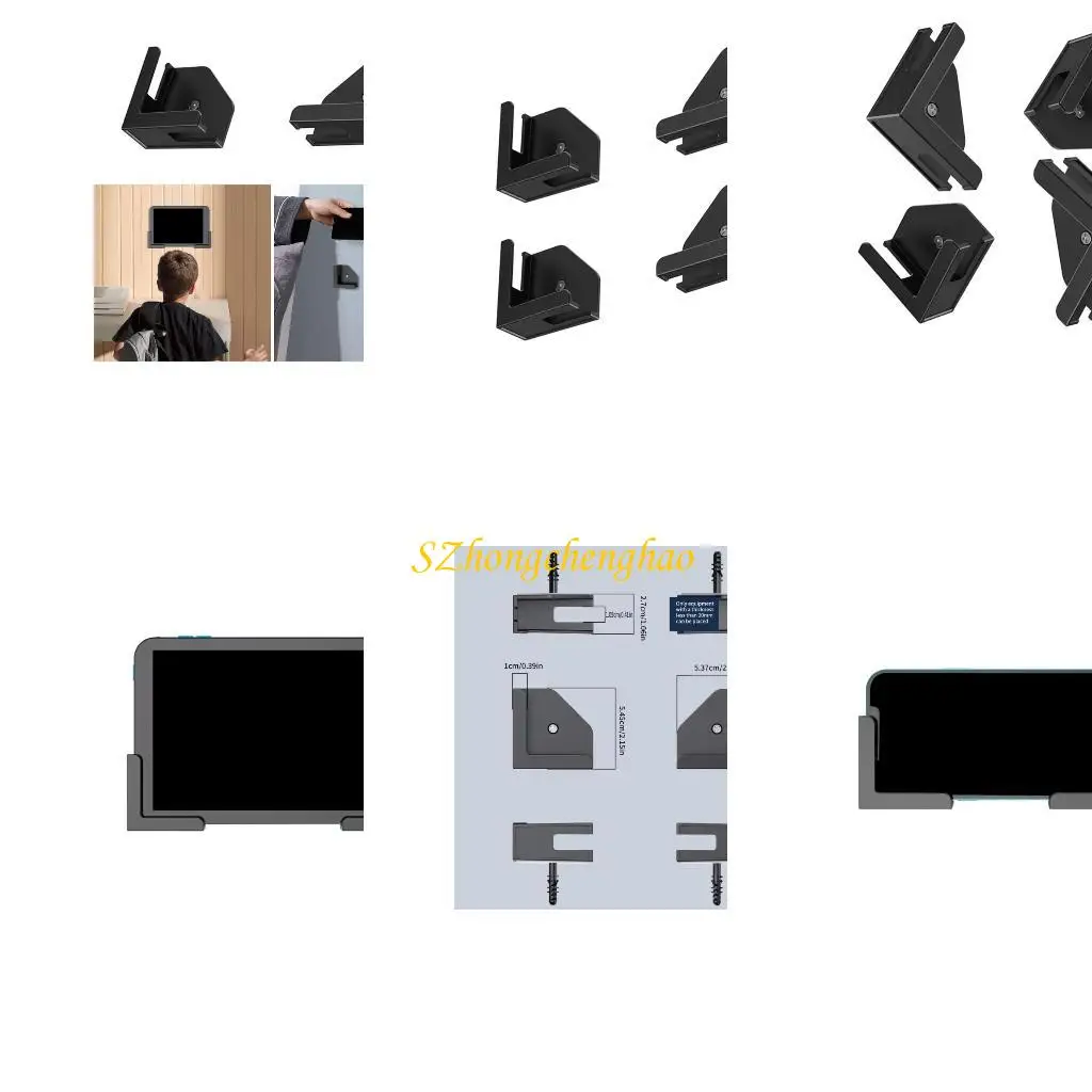 

Tablet Holder Wall Mount Stand for Tablets and Phones Easy Installs Bracket 601D