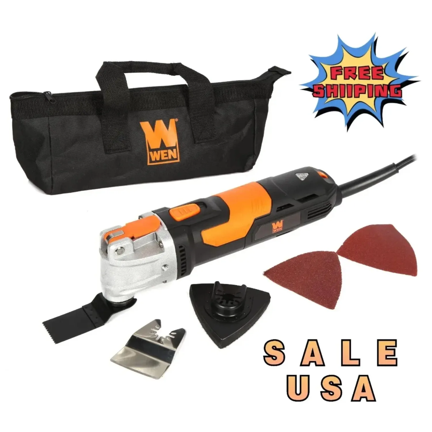 Oscillating Multi-Tool Kit, 3.5A Variable Speed with Accessories and Carrying Case (MT3537)