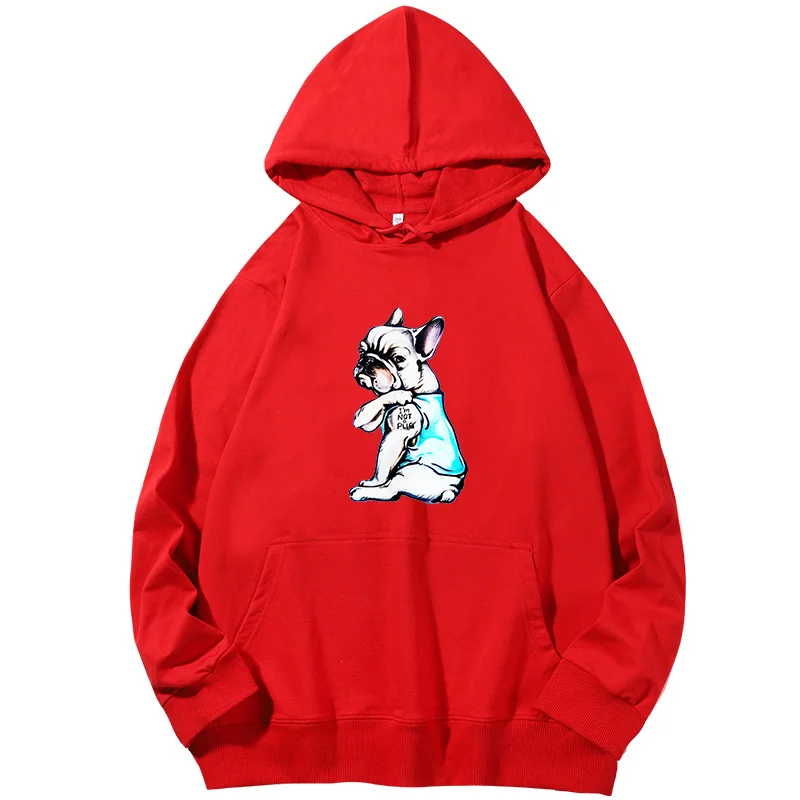 

French Bulldog MOM Graphic Hooded Sweatshirts Fashion Cotton Tracksuit Men Spring Autumn Essentials Hoodie Hooded Sweatshirts