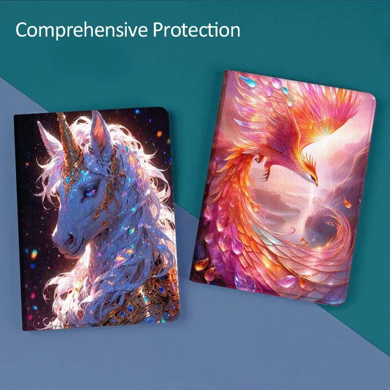 

Sparkling Horse Cool Color For Huawei MediaPad T5 T10s M6 M5Lite SE Honor Tab 5 6 7 V7 V8 X8a X9a Pro Soft Tablet Case Gift