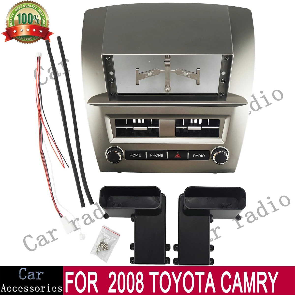 

For 2008 TOYOTA CAMRY 12.3 Inch Car Radio Android Stereo Frame Player Head Unit Fascia Panel Dash Board Cover