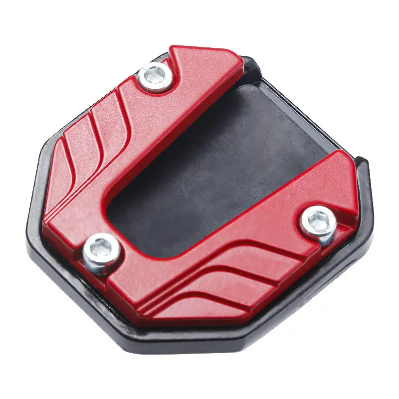 Scooter Motorbike Accessories Extension Foot Pad Support Plate Aluminum Alloy Motorcycle Bike Kickstand Extender Foot Side Stand