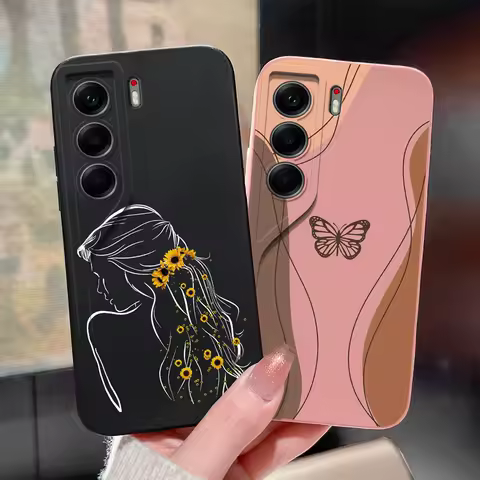 Case For Tecno Camon 40 Pro 4G 5G Pretty Butterfly Protective Soft Silicone Cover For TecnoCamon40 Fundas TecnoCamon40Pro Bumper