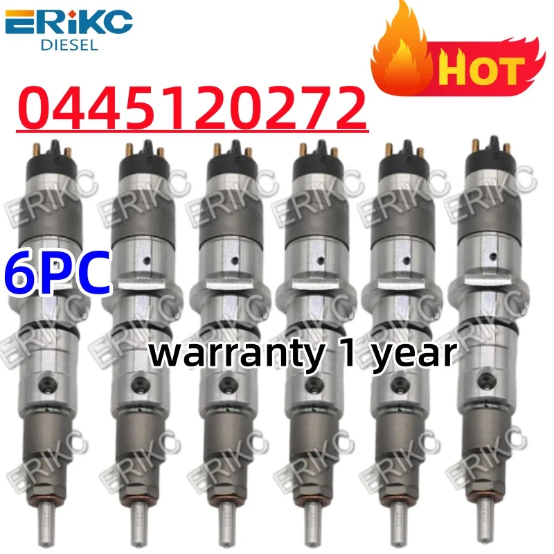 0445120272 0 445 120 272  87581565 5263305 Engine Nozzle 0445 120 272 for CASE CUMMINS KOMATSU 4940439 5263307 6PCS New