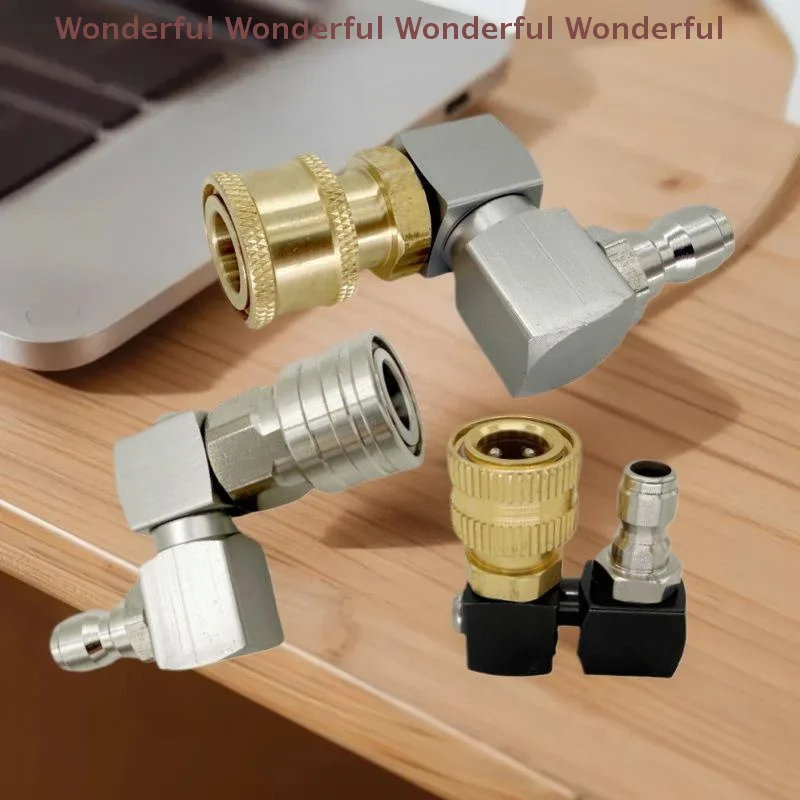 

Насадка для пистолета высокого давления с поворотом на 360° ° Вращающийся быстросъемный адаптер 1/4 дюйма для автомобиля - герметичный, экономит воду