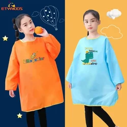 New Baby Boy Girl Feeding Bibs Long Sleeve Apron Waterproof for Kids School Painting Drawing Children DIY Art Scraft Smock 1-12T