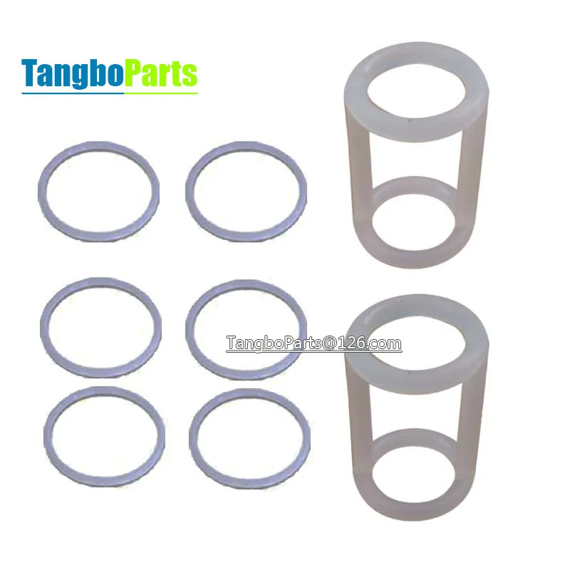 Ice Cream Machine Parts H Type Sleeve Gasket Discharge Valve Stamps Rubber Ring Seal Set For Lecon XUEQI Ice Cream Machine