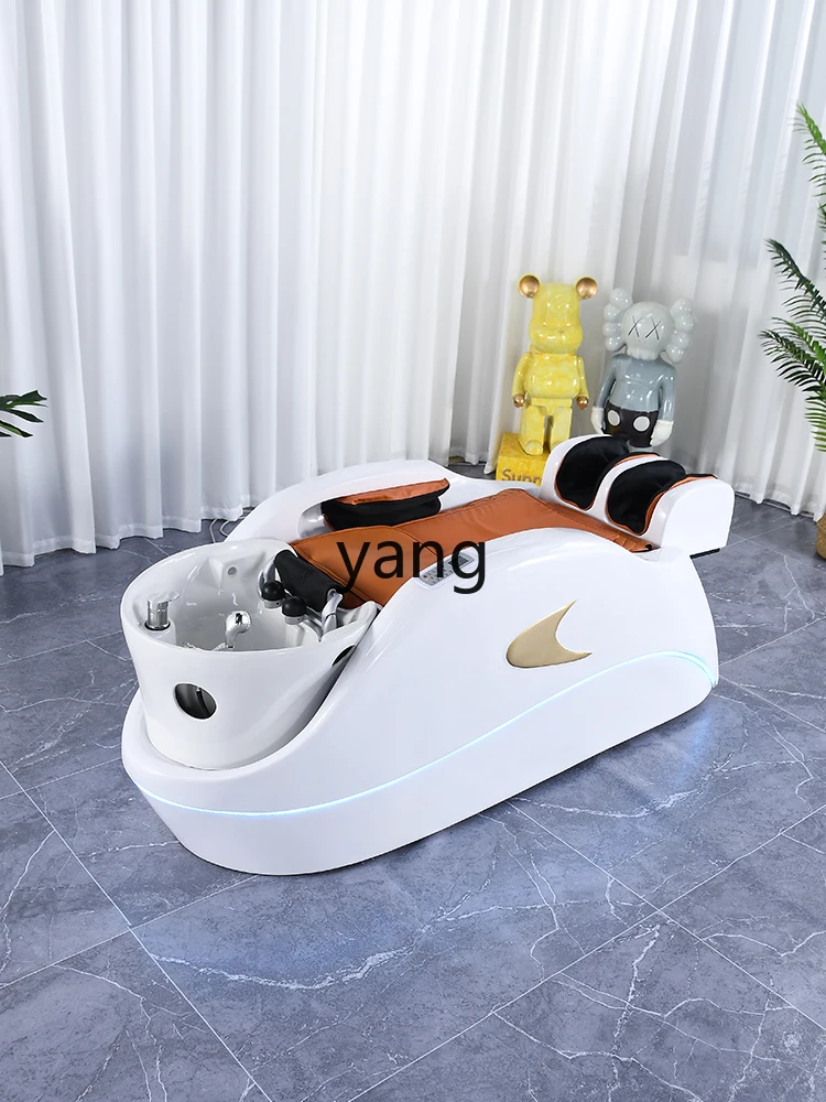 LMM High-End Barber Shop Intelligent Electric Automatic Massage Shampoo Bed Thai Head Therapy