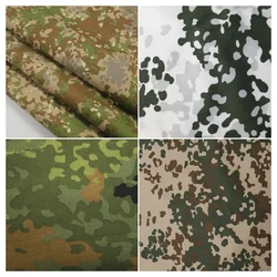 500D Nylon German Flecktarn Camouflage Fabric Jungle Desert Snow All-terrain Spotted Camo Cloth PU Coating Tactical Vest DIY