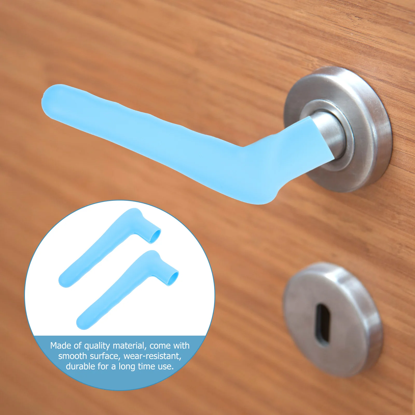 

2Pcs Silicone Door Handle Protective Covers Anti-Collision Sleeve for Kids Home Safety Thickened Skid-Proof Bumpers