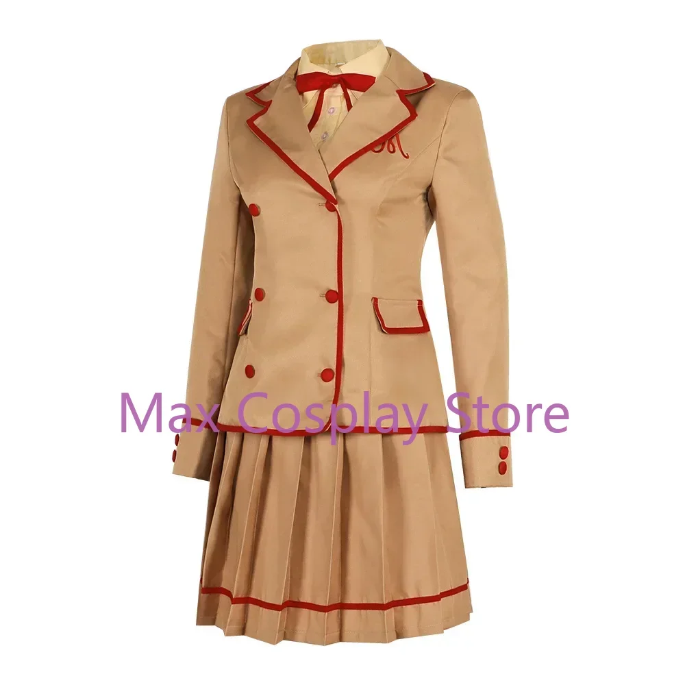 Max Anime Cosplay Costume pour femmes, Yumeiro, Patissiere Amano, Ichigo, Jupe JK, Uniforme imbibé, Tenue de fête d'Halloween, Adulte, Bol